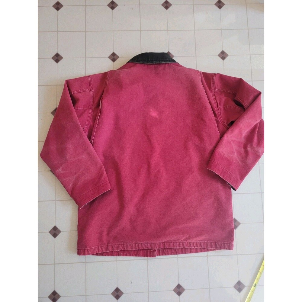 Vintage L.L.Bean PrimaLoft Barn Chore Coat Womens Medium Red Flannel Lined - Picture 4 of 15